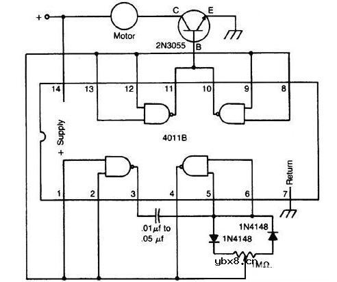 两款直流马达速度控制电路图解析