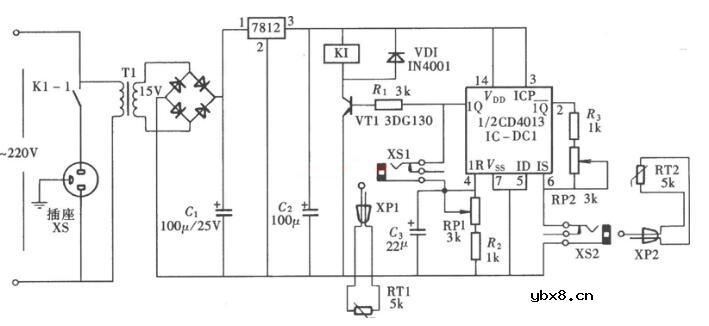 两款高低温双限控制器电路图详解
