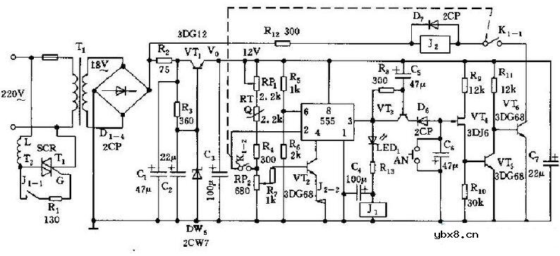 基于NE555的电饭煲自动调节功率的电路