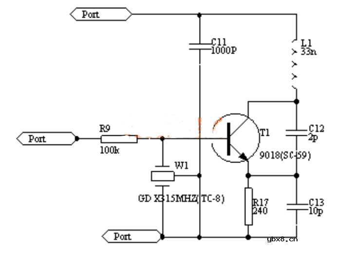 无线遥控器电路图制作
