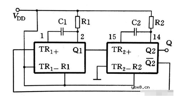 触发器组成的多谐振荡器电路
