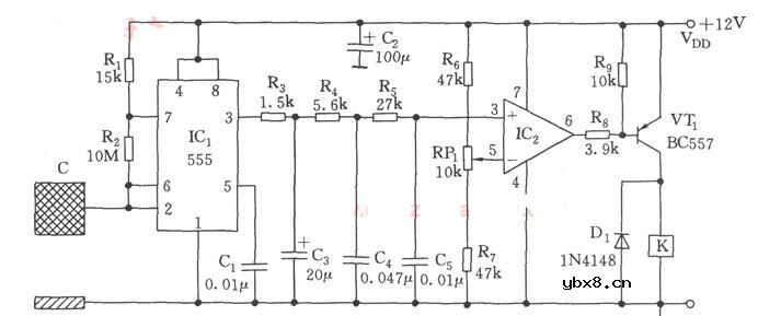 容性感应接近开关电路