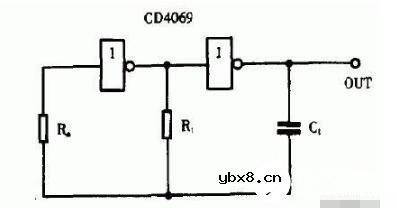 两款CD4069构成的简易振荡电路详解