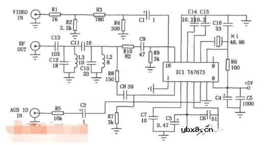 三款射频调制器电路图