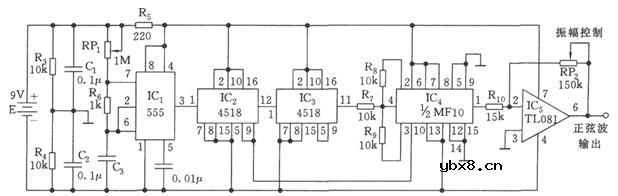 三款正弦波发生器电路图分享