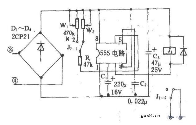 小风扇定时器电路图及工作原理