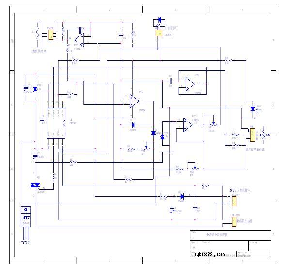 可控硅调温电烙铁电路图