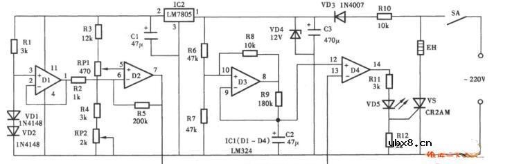 三款恒温控制器电路图详解