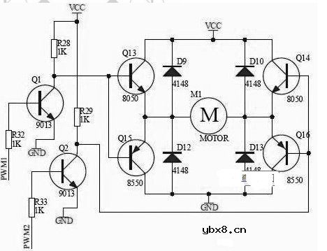 12v直流电机驱动电路图