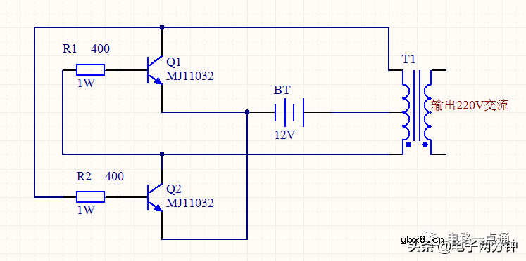 12V转220V逆变器原理和电路图分析