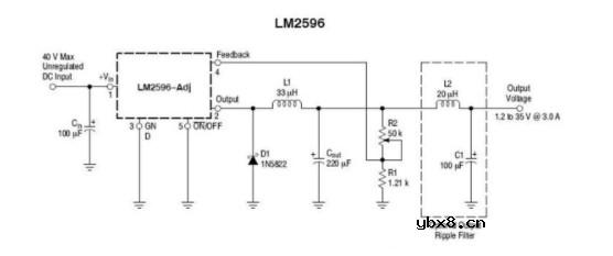 调压电路图（单相交流调压电路/LM2596调压芯片应用电路/可控硅调压电路）