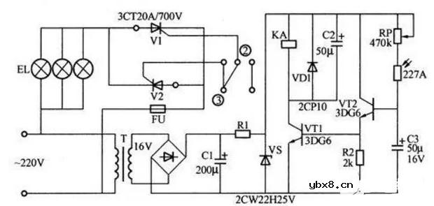 时控电路原理（kg316t时控开关电路/时间控制电路/继电器控制灯光电路）