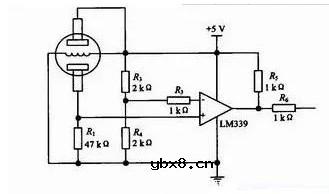光电报警电路图（光电传感器线路/红外二极管发射电路/光电报警电路）