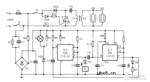 消毒柜电路工作原理图