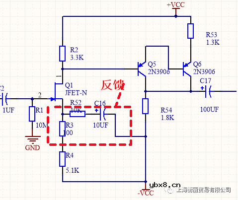 采用N沟JFET与PNP型三极管的放大电路设计