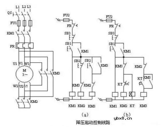 电动机控制电路图原理讲解（定时自动循环电路/降压起动控制电路/多地控制电路）