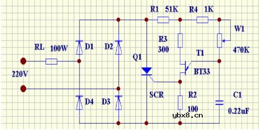 调压电路图（单相交流调压电路/LM2596调压芯片应用电路/可控硅调压电路）