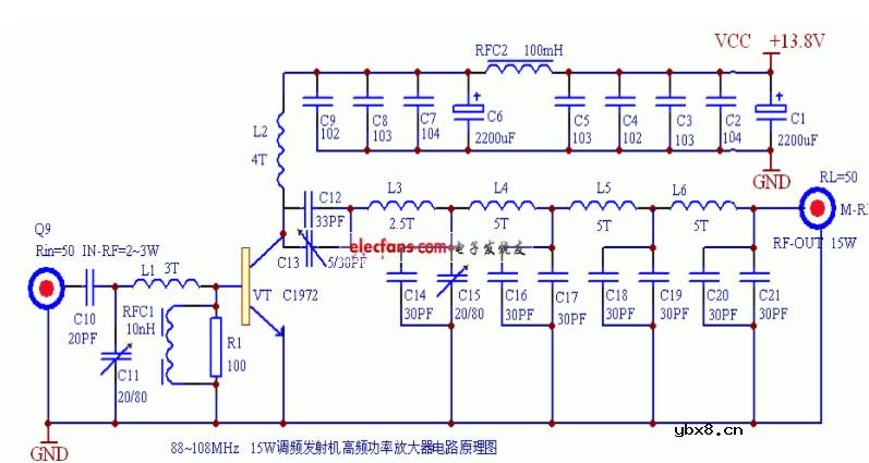 调功电路原理（555调功电路/TDA2040汽车音响功放/调频发射机高频功放电路）