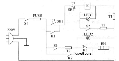 消毒柜电路工作原理图
