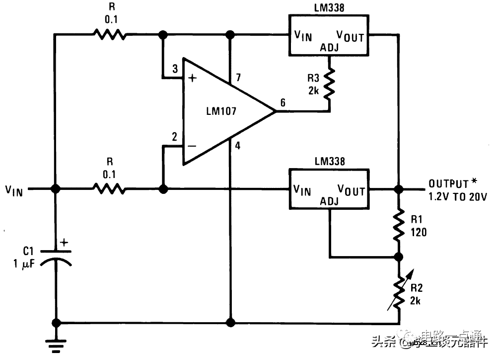 介绍17种LM338应用电路