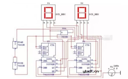 数字时钟电路原理图分析