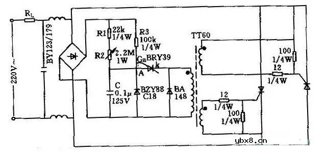 调压电路图（单相交流调压电路/LM2596调压芯片应用电路/可控硅调压电路）
