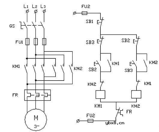 电动机控制电路图实图（双重连锁可逆控制电路/直流电机正反转控制电路/三相异步电动机点动控制电路）