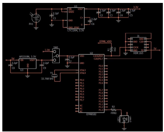 一种围绕无感式DC/DC变换器和太阳能电池构成的3.3V电源电路