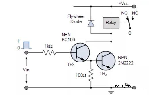 继电器电路图怎么看（NPN达灵顿继电器开关电路/晶体管继电驱动电路/光耦驱动继电器电路）