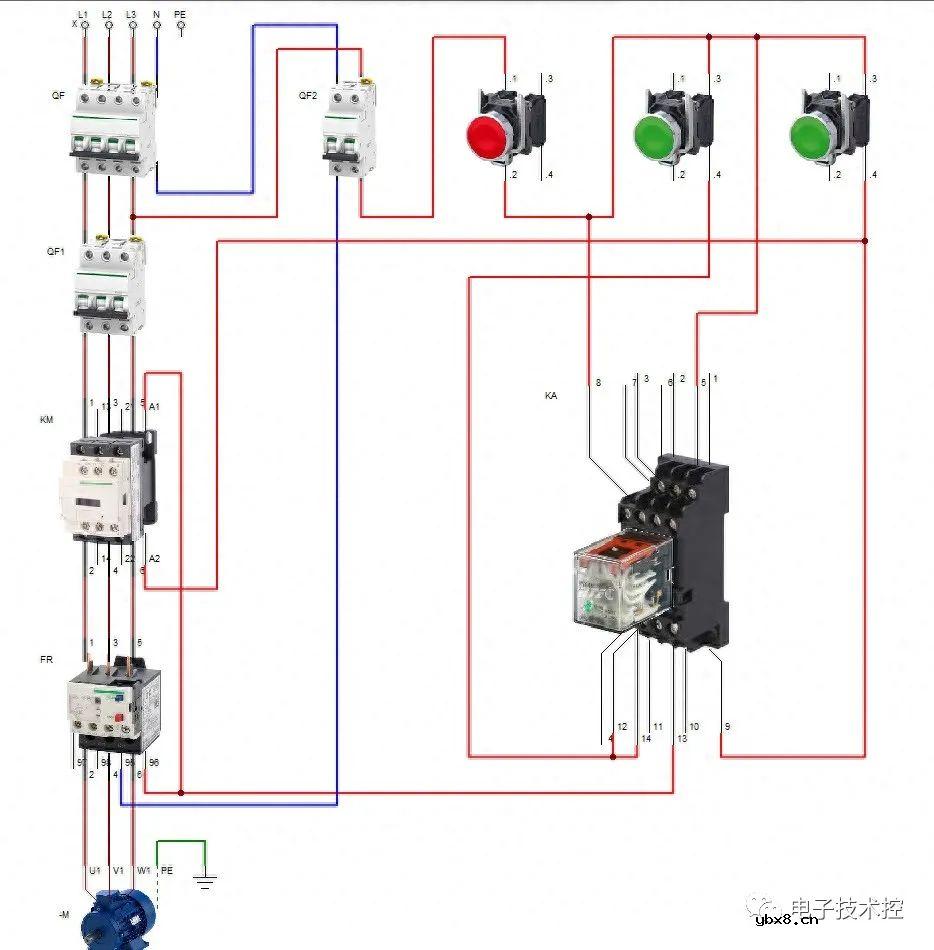 电动机的点动与连续运行控制电路图解