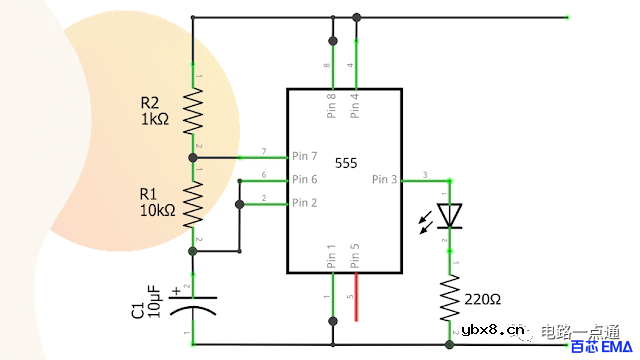 555定时器闪光灯设计方案 使用555定时器IC设计可调节单/双LED闪光灯电路