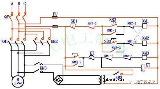 三相异步电动机能耗制动电路图和工作原理讲解