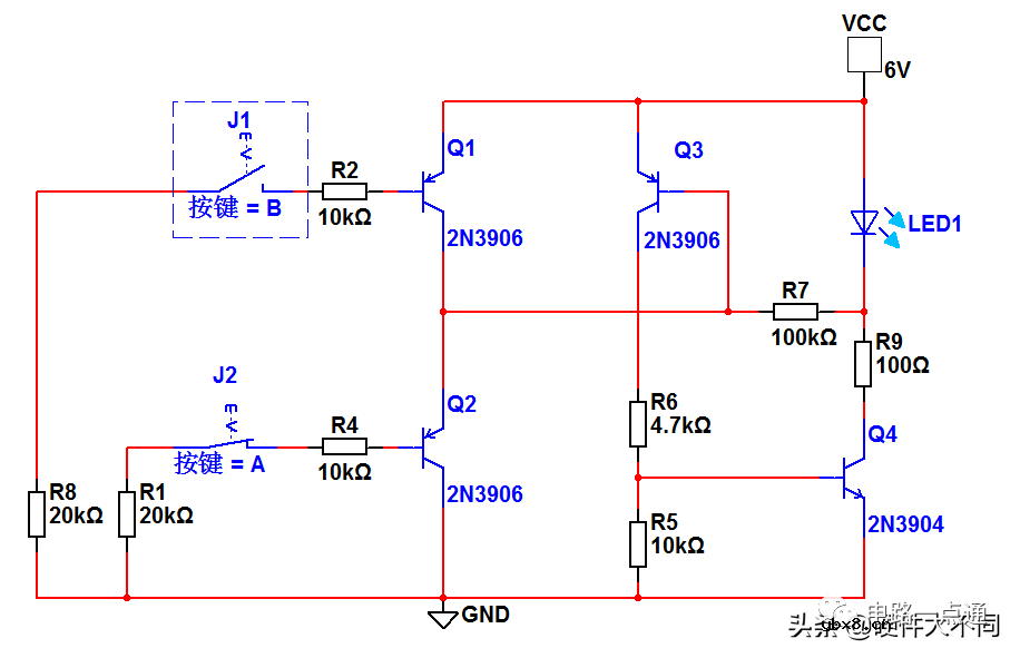 触摸开关电路原理图讲解 基于三极管的触摸开关电路设计