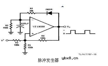6种简单电路图之LM358应用电路图（直流耦合低通RC有源滤波器 低漂移峰值检测器）