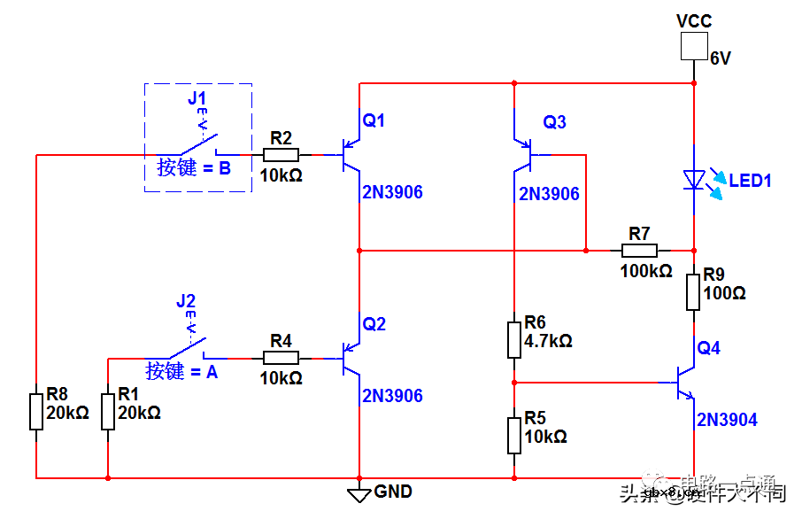 触摸开关电路原理图讲解 基于三极管的触摸开关电路设计