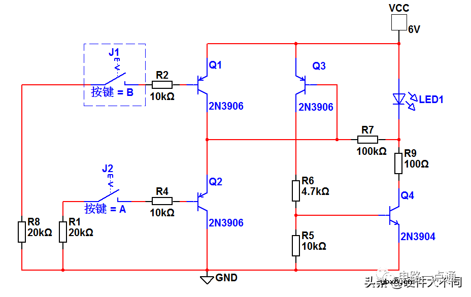 触摸开关电路原理图讲解 基于三极管的触摸开关电路设计