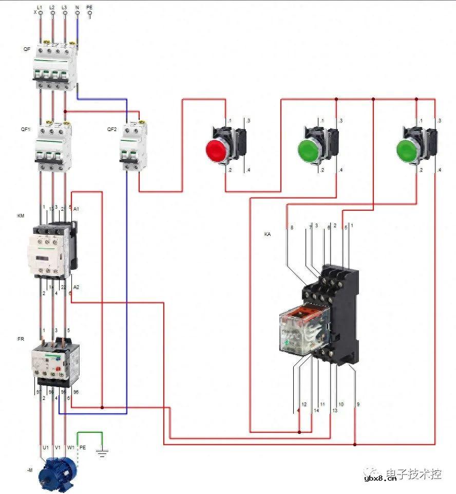 电动机的点动与连续运行控制电路图解