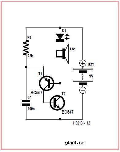 LED闪光灯电路原理图讲解