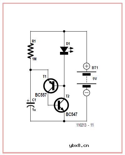 LED闪光灯电路原理图讲解