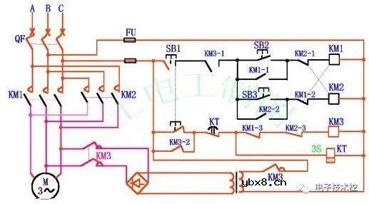 三相异步电动机能耗制动电路图和工作原理讲解
