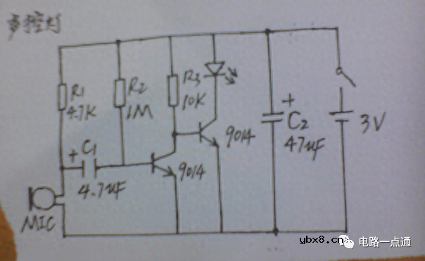 基于CD4013的声控开关电路和555时基电路的温度控制器