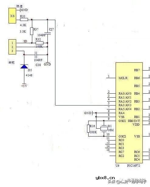 电动车控制器电路原理图讲解分析