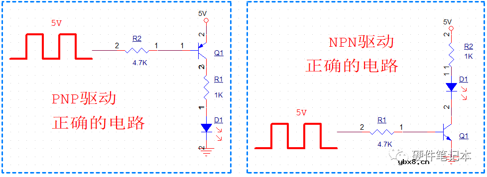 三极管驱动电路与推挽电路错误分析