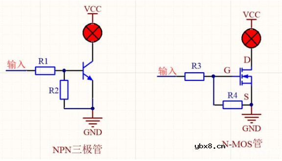 三极管和MOS管作为开关管时两者之间该如何选择呢？