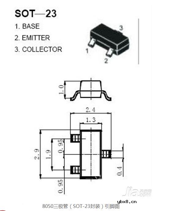 s8050参数详解之s8050三级管引脚图