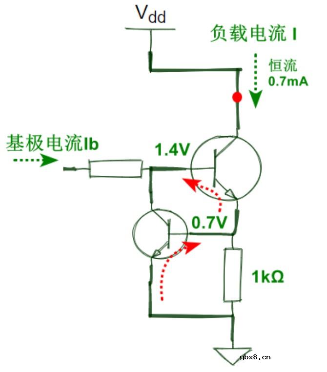 分享一下用三极管搭恒流源的几种形式