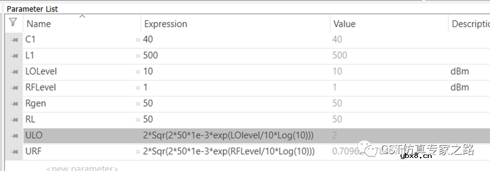 微波混频电路仿真设计