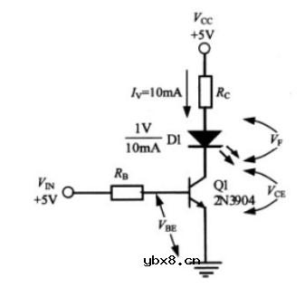 用仿真软件Multisim仿真实际的三极管开关电路