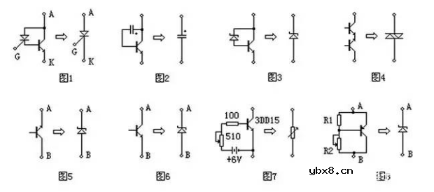 半导体三极管的作用用途与实物接线图介绍