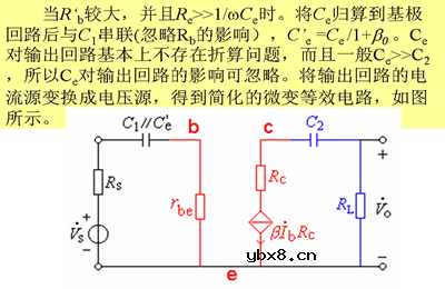 三极管基本放大电路的频率响应